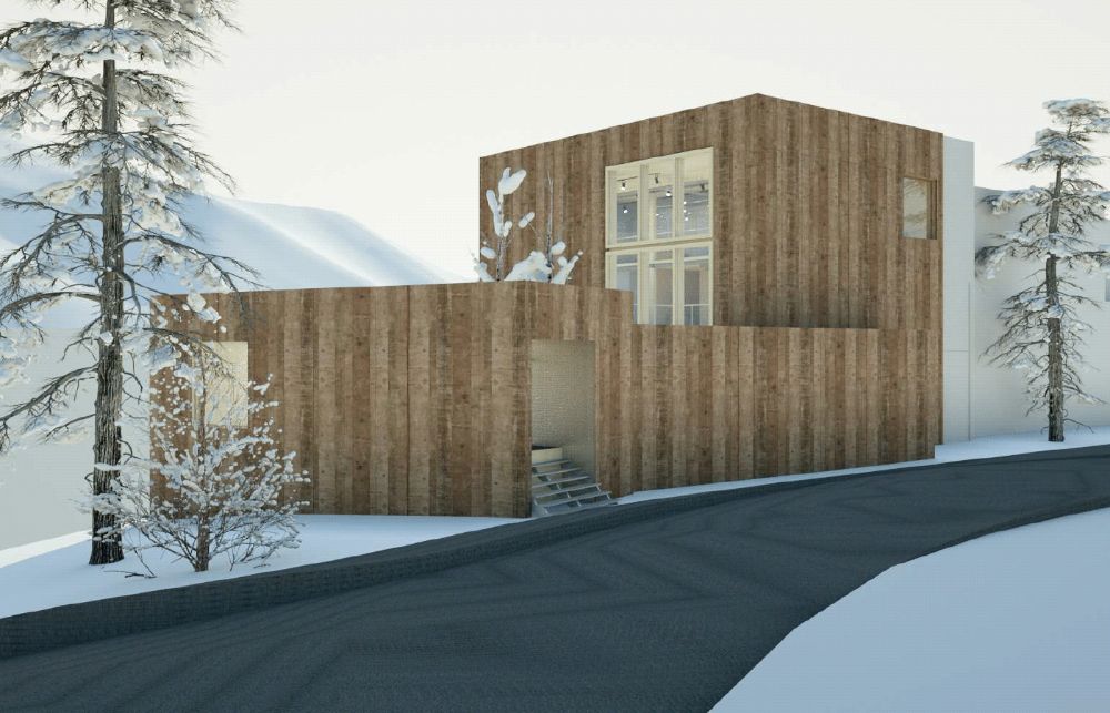 Facebook Davos installation render