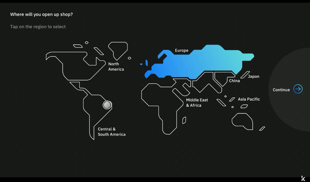 Choose a region