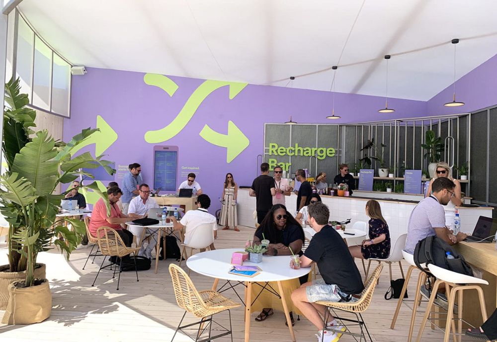 Spotify recharge space at Cannes Lions
