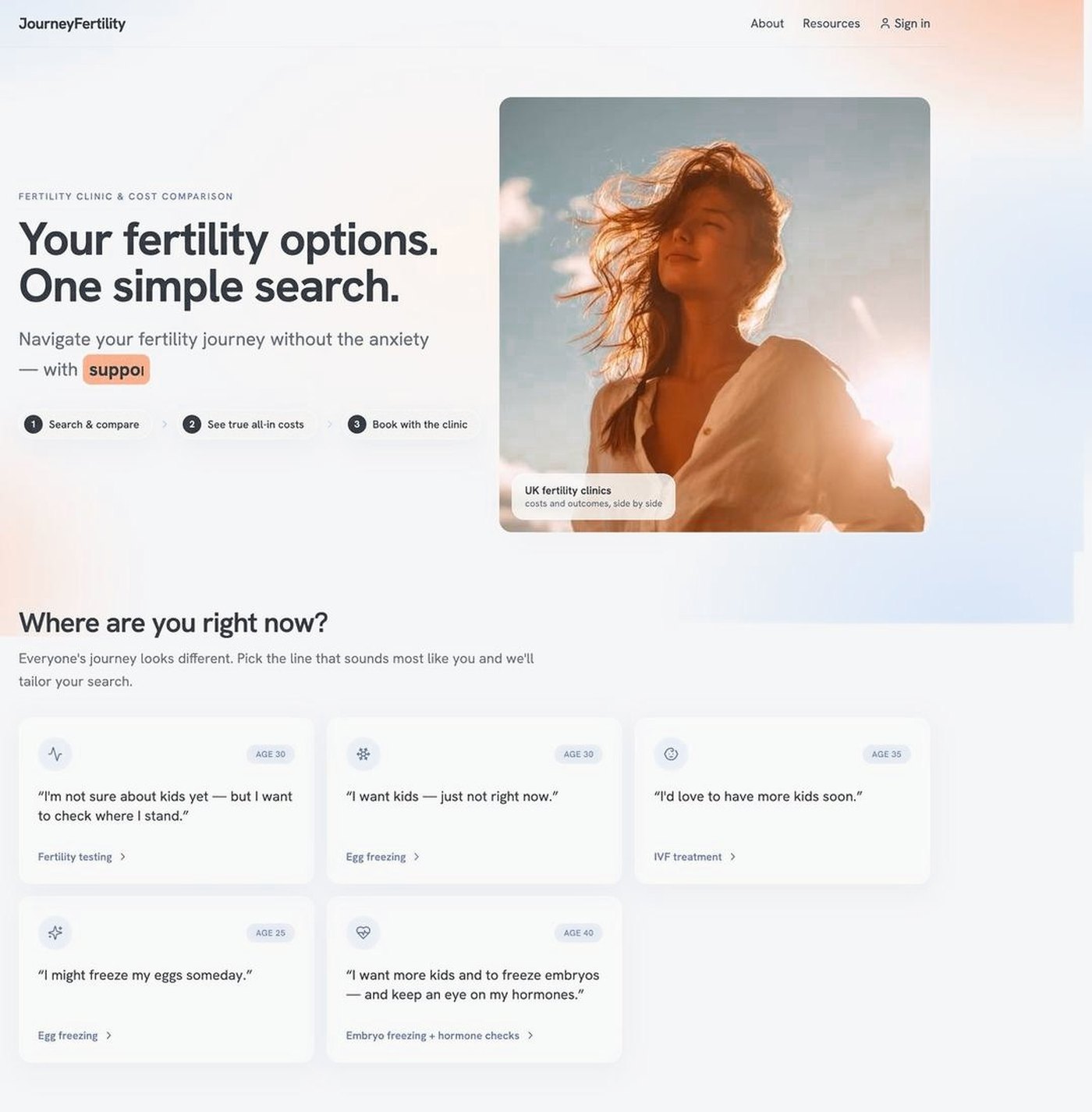 Desktop clinic search