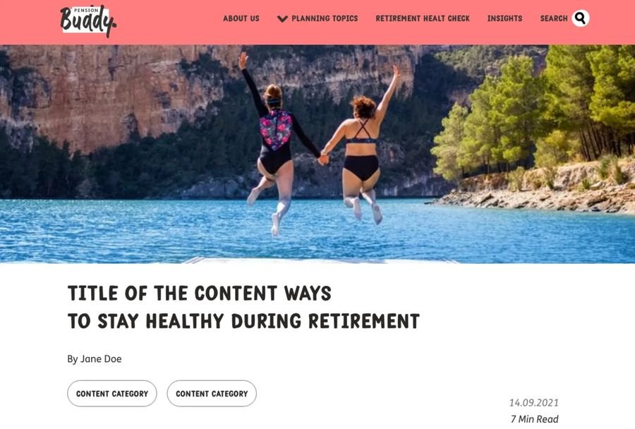 Pension Buddy article page